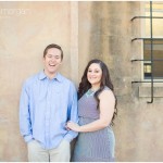 Analisa and Adam. All Smiles. Downtown Fullerton Engagement Pictures